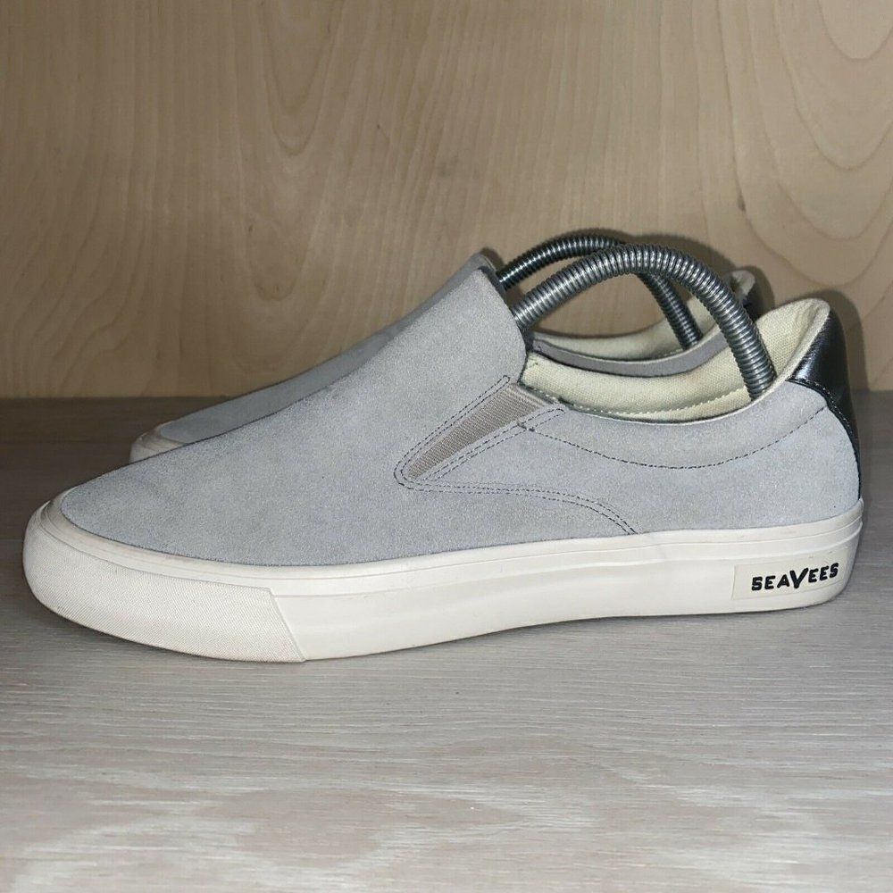 Seavees Hawthorne Light Grey Suede Women's 10